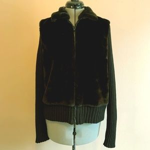 Shaver Lake Faux Fur Black Jacket